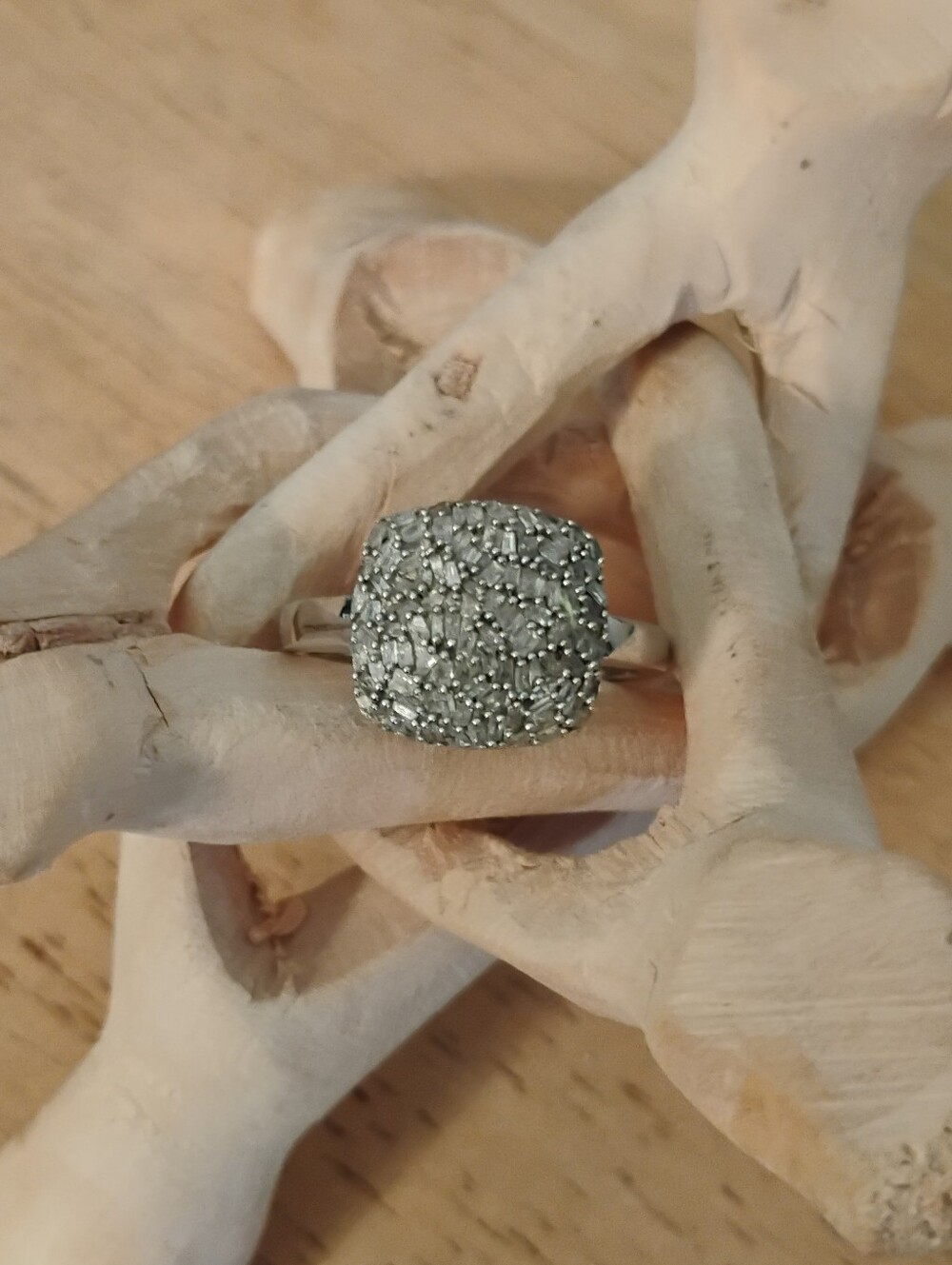 Genuine Diamond 925 Sterling Silver Ring